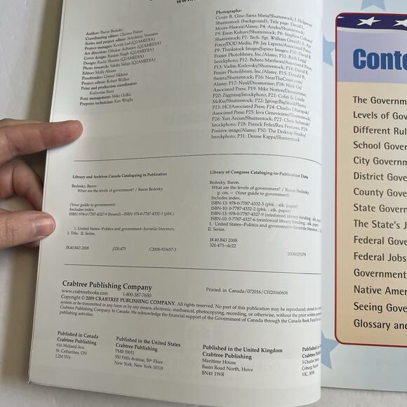 What Are the Levels of Government by Baron Bedesky Paperback Educational Book - Picture 3 of 9